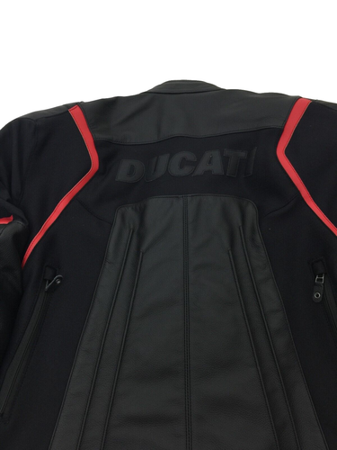 GIUBBOTTO DUCATI DAINESE FIGHTER C1 UOMO GIACCA PELLE TG 50 CD 981070750 NUOVO - Imagen 3 de 5