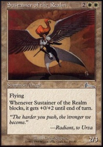 Sustainer of the Realm - Folienmagie mtg leichtes Spiel, englisches Urza's Legacy x1