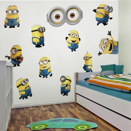 Despicable Me Minions Peel and Stick Wall Decals for Kids Room Decor X - Picture 2 of 6