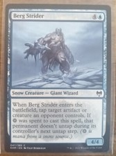 Berg Strider - Common MtG Kaldheim #047 Blue Giant - Great Condition !