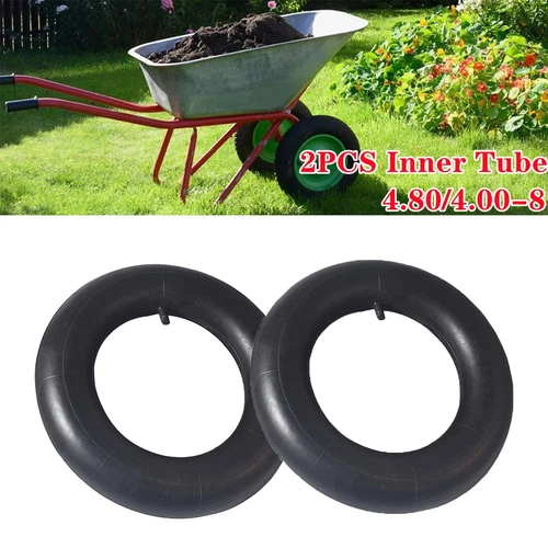 2 piezas 4,80/4,00-8 tubo interior 4,00-8 4,80-8 480/400-8 ruedas carretillas neumáticos - Imagen 8 de 16