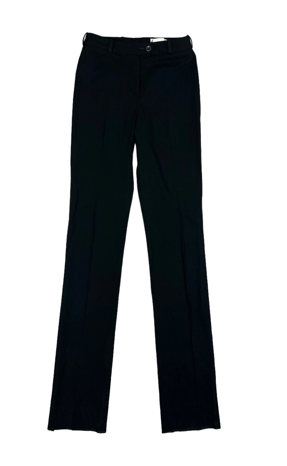 Pantaloni neri Dior D uniformi donna gamba dritta taglia US 2 GB 6