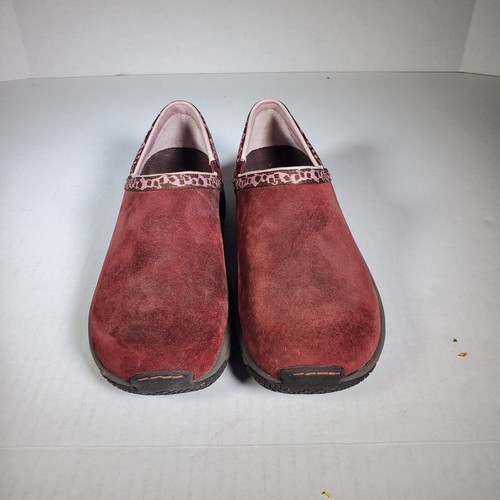 Merrell Encore Adams Rosine Damen Clogs Wildleder Slipper Halbschuhe Größe 8,5 M - Bild 1 von 8