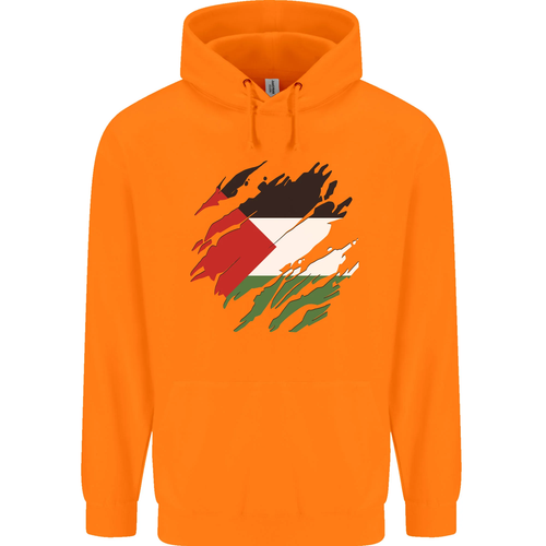 Torn Palestine Flag Palestinian Day Football Childrens Kids Hoodie - Picture 30 of 88