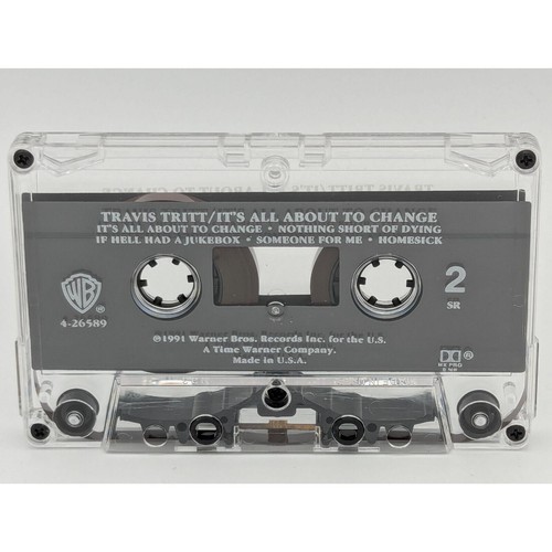 TRAVIS TRITT It's All About to Change (Cassette 1991 Warner) vg HERE'S A QUARTER - Picture 4 of 6
