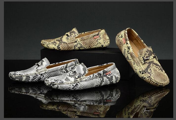 Men's snakeskin loafers sales