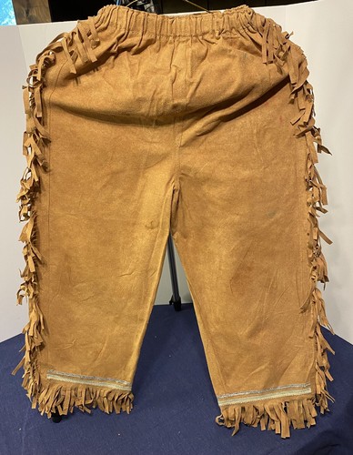 Vtg Handmade Kids Fringe Pants & Top Costume Native American Halloween Theater - Picture 8 of 15