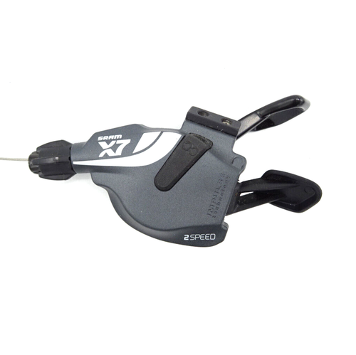 SRAM X7 LH Gear Trigger Shifter MTB Road Bike 2 Speed NOS No Clamp GN-426-T8 - Picture 3 of 5