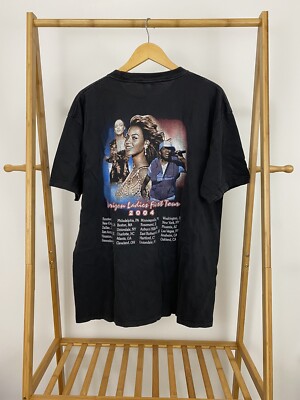 VTG Missy Elliot Beyonce Alicia Keys Ladies First Tour Rap Tee T 