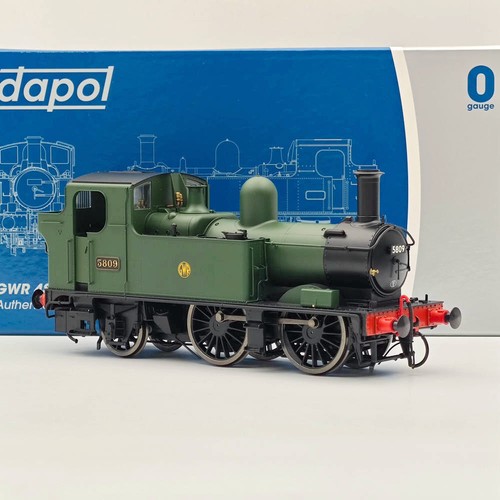 Dapol 7S-006-051 calibre O 58xx clase GWR botón camisa verde 5809 21DCC - locomotora - Imagen 5 de 14