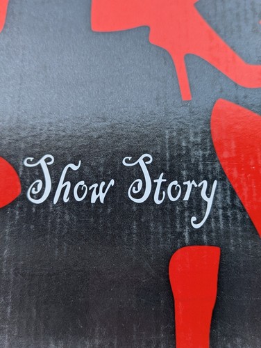 Größe 8,5 Show Story sexy schwarze rote zehenfreie Damen-Slipper hohe Plateau-Pumps - Bild 8 von 9