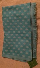 Vera Bradley Two-Tone Scarf Ikat Diamonds Teal - NWT