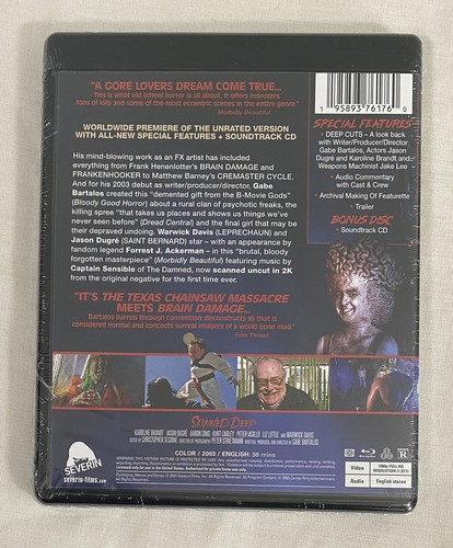 Skinned Deep (Blu-ray/CD, 2003, Severin, Limited Edition of 2000) NEW - Picture 2 of 2