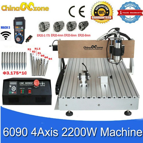 CNC 6090 4axis Router Milling Engraving Machine 2200W DIY CNC Cutting Machine AU - Picture 1 of 12