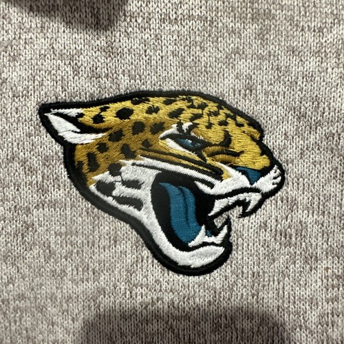 Jacksonville Jaguars Jacket Mens Medium Vest Melange Knit Beige New 47 Brand - Picture 3 of 10