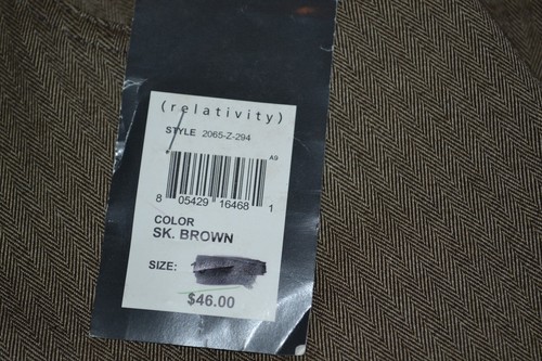 F6- Neu mit Etikett Relativity Stretch Sk. Braune Hose Größe 10 UVP 46,00 $ - Bild 4 von 6