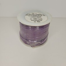 Arcor Ul1007 Commercial Wire, Spooled, Violet, 16 AWG, 0.0508" Diameter, 100'