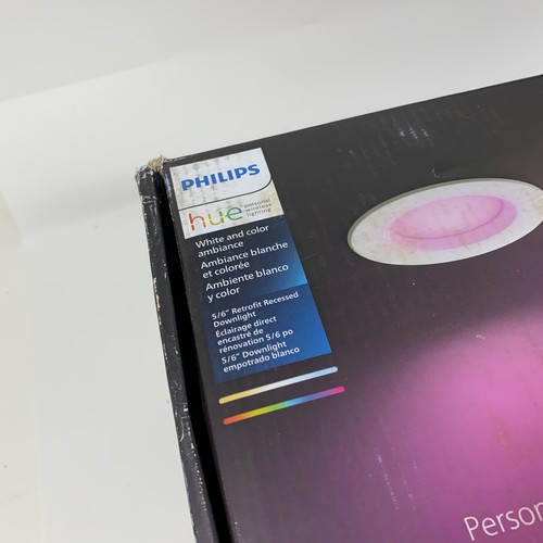 4 Pack Philips Hue White and Color Ambiance 5-6" High Lumen Recessed Downlight - Picture 14 of 18