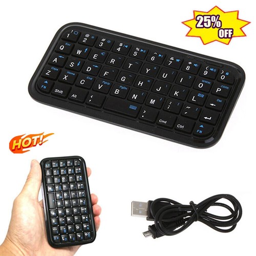 Mini Bluetooth Wireless Keyboard Portable Aufladen für Smart Keypad Phone X6E4 - Picture 1 of 11