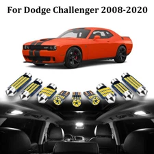 13X White LED Interior Lights Bulbs Kit For Dodge Challenger 2008-2020 2022 2023