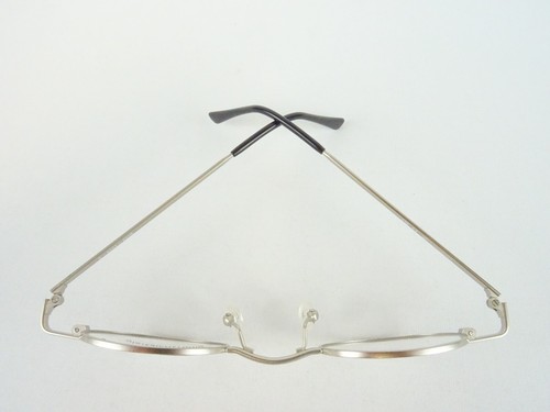 Brillengestell Brillenfassung matt silber kleine ovale Glasform GR: 42-28 Gr. M - Picture 5 of 7