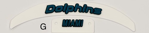 Dolphins MINI Helmet 3D Bumpers, Speed Version - Picture 9 of 12
