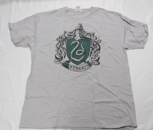 Harry Potter - T-Shirt Crest di Serpeverde (Grigio Chiaro) Taglia: L (100% Cotone) - Foto 2 di 3