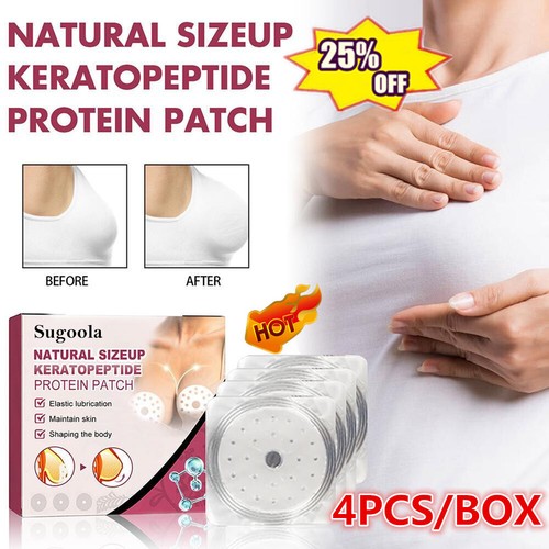 4PCS/BOX Cerotto Miglioramento Seno Ingredienti Piante Patch Sollevamento Busto K6J6 - Foto 3 di 14
