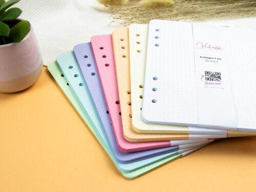 Einlagen, 6-fach, A5, Personal/A6, Agenda/A6, Pocket, dots/blanko, 120g Papier - Bild 9 von 12