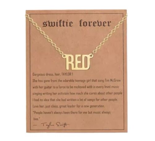 Taylor Swift Halskette mit Anhänger Antik Gold Musik inspiriert Schmuck 17" + 2" - Bild 16 von 28
