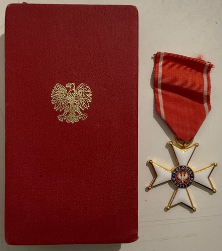 POLONIA RESTITUTA 1944 CROCE DA CAVALIERE DELL’ORDINE CON SCATOLA - Picture 1 of 9