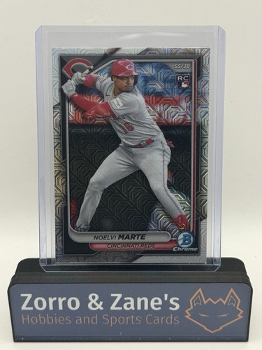 Noelvi Marte 2024 Bowman Cromo Mega Caja MOJO Refractor #4 ROJOS (RC) Novato - Imagen 1 de 2