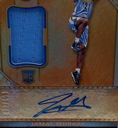 2016-17 Panini Gold Standard Jamal Murray #206 Rookie RC Jersey Auto /199 - Picture 3 of 3