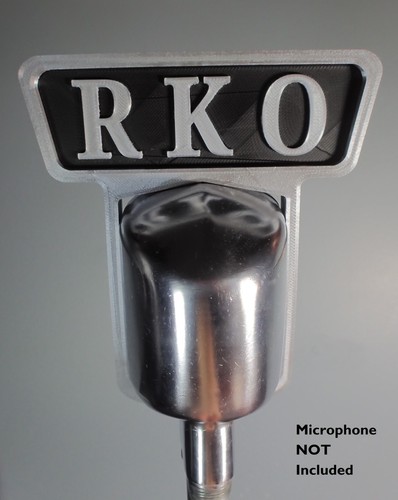 Custom Call Letters Flag for Electro-Voice 611 / 910 Mercury Vintage Microphone - Picture 4 of 17