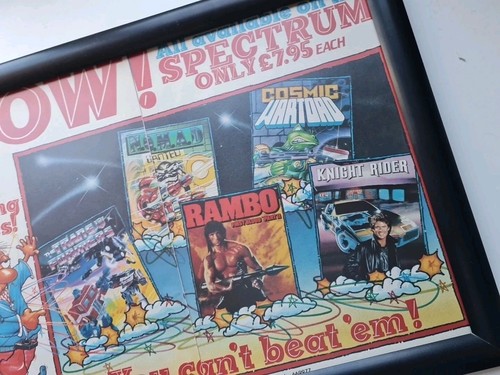 PÓSTER DE JUEGO ANUNCIO ENMARCADO Nomad Ocean Software Promo Zx Spectrum A3 11.5"X16" - Imagen 2 de 5