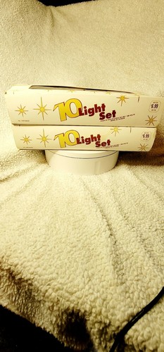2 Strings of VINTAGE Christmas Blow mold Teddy Bear EACH String of 10 Lights - Picture 5 of 12