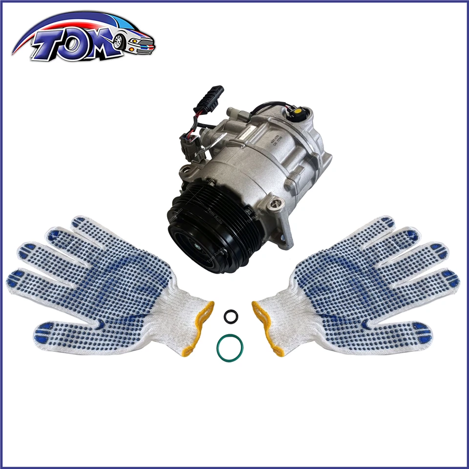 A/C Compressor w/6SBU16C Style&6-Groove Pulley for Mercedes-Benz C250 C300 12-15 - Image 2 of 4