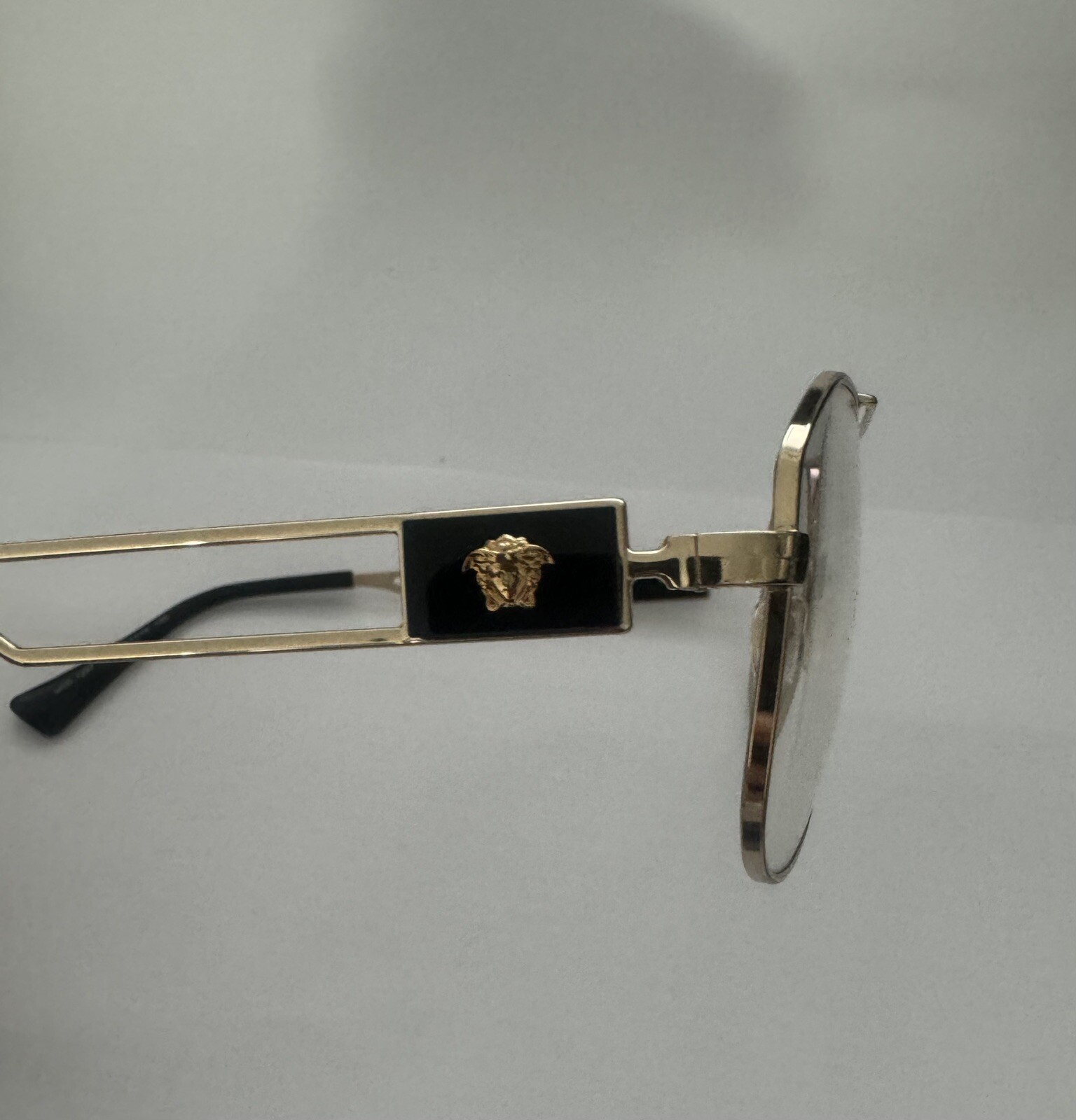 Brille VERSACE VE1287 1002 Männer Brillenfassung Pilot FarbeGold (L3-3028)