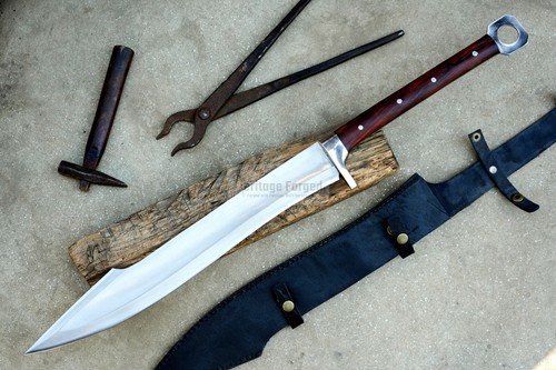 18 inches long Blade spartan machete-hunting and camping-tactical machete-Forge - Picture 2 of 7