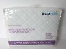 THERAPEDIC Waterproof Underpad Mattress Protector At Home on the Go NEW