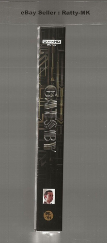 THE GREAT GATSBY - BLUFANS EXCLUSIVE LENTICULAR 4K UHD BLU RAY STEELBOOK - NEW - Picture 4 of 7