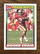 1991 Topps Highlight #2 Roger Craig San Francisco 49ers Football Card