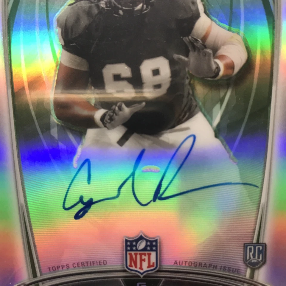 CYRIL RICHARDSON AUTO RC Baylor BEARS 2014 Bowman Chrome Refractor #54 BILLS RC - Image 4 of 4