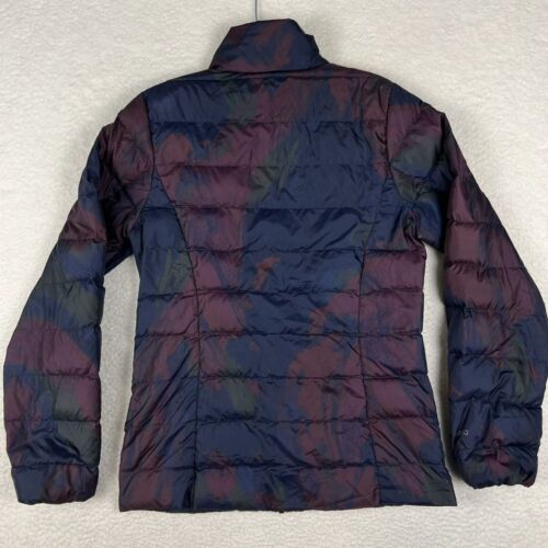 Abrigo Eddie Bauer Mujer XS EB650 Plumón Relleno Borgoña Floral Chaqueta de Invierno - Imagen 2 de 16