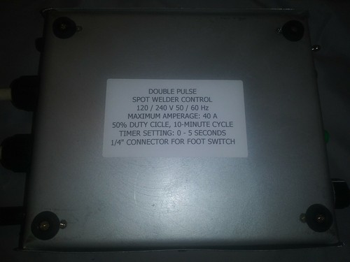 DOUBLE PULSE SPOT WELDER CONTROL 120Vax / 240Vac 40A - Picture 12 of 12