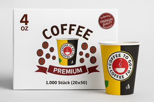 1000 Coffee To Go Becher 4oz - 7oz - 8oz - 12oz  | Einweg Pappbecher - Bild 11 von 11