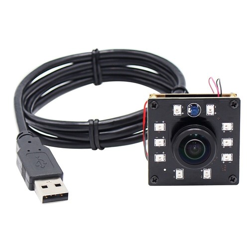 1.3MP HD USB Camera  0.01Lux Low light Wide angle Webcam w/ 1.56mm fisheye Lens - Picture 1 of 8