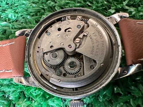 50er Jahre Vintage Movado Calendoplan Bumper Automatik Uhr Gold Capped Herren mit Box - Bild 15 von 22
