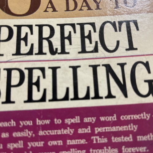 6 Minutes A Day To Perfect Spelling - Harry Shefter (1961, Paperback) Pre-owned - Picture 10 of 12