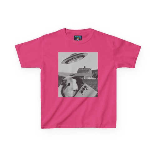 Funny Alien Guinea Pig Kids Tee, Cool Piggie T-Shirt, UFO Lover Gift - Picture 63 of 74